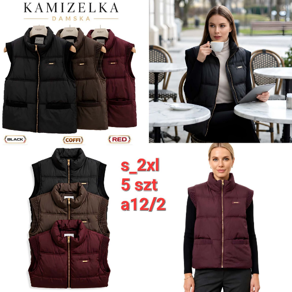 Kamizelki damskie Roz S-2XL, 1 Kolor Paczka 5 szt